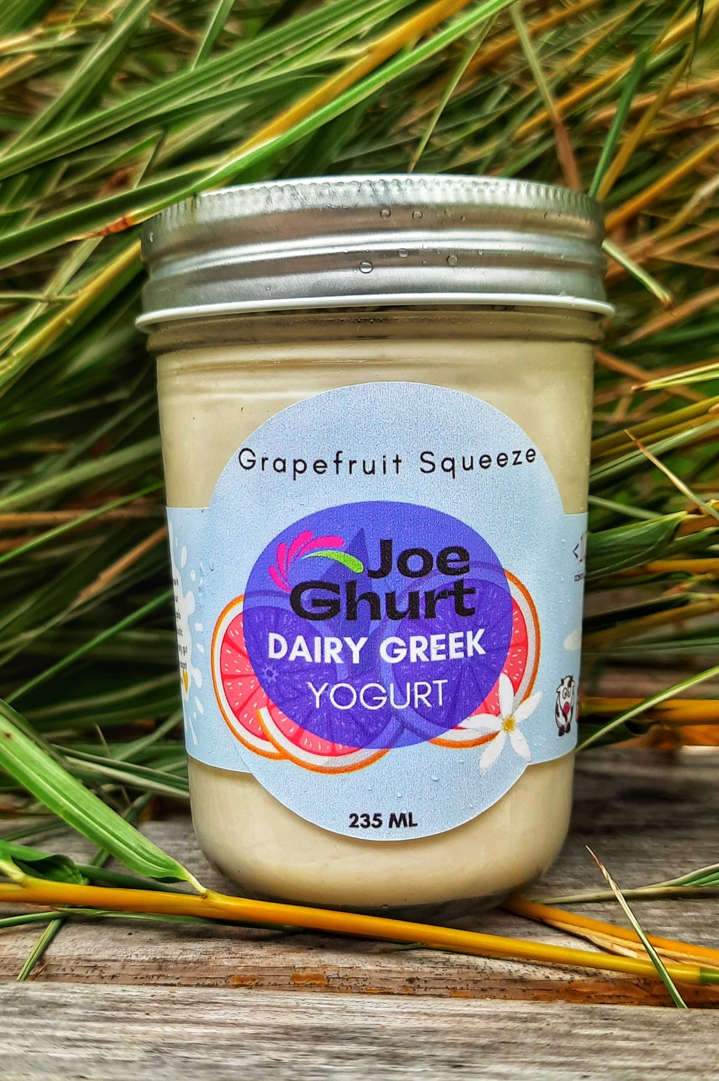 Joe Ghurt Dairy Greek Yogurt- Grapefruit Squeeze
