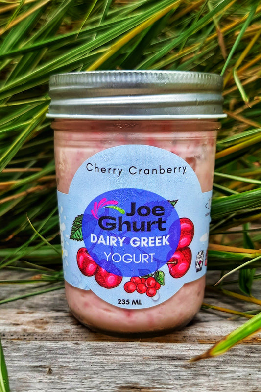 Joe Ghurt Dairy Greek Yogurt- Cherry Cranberry